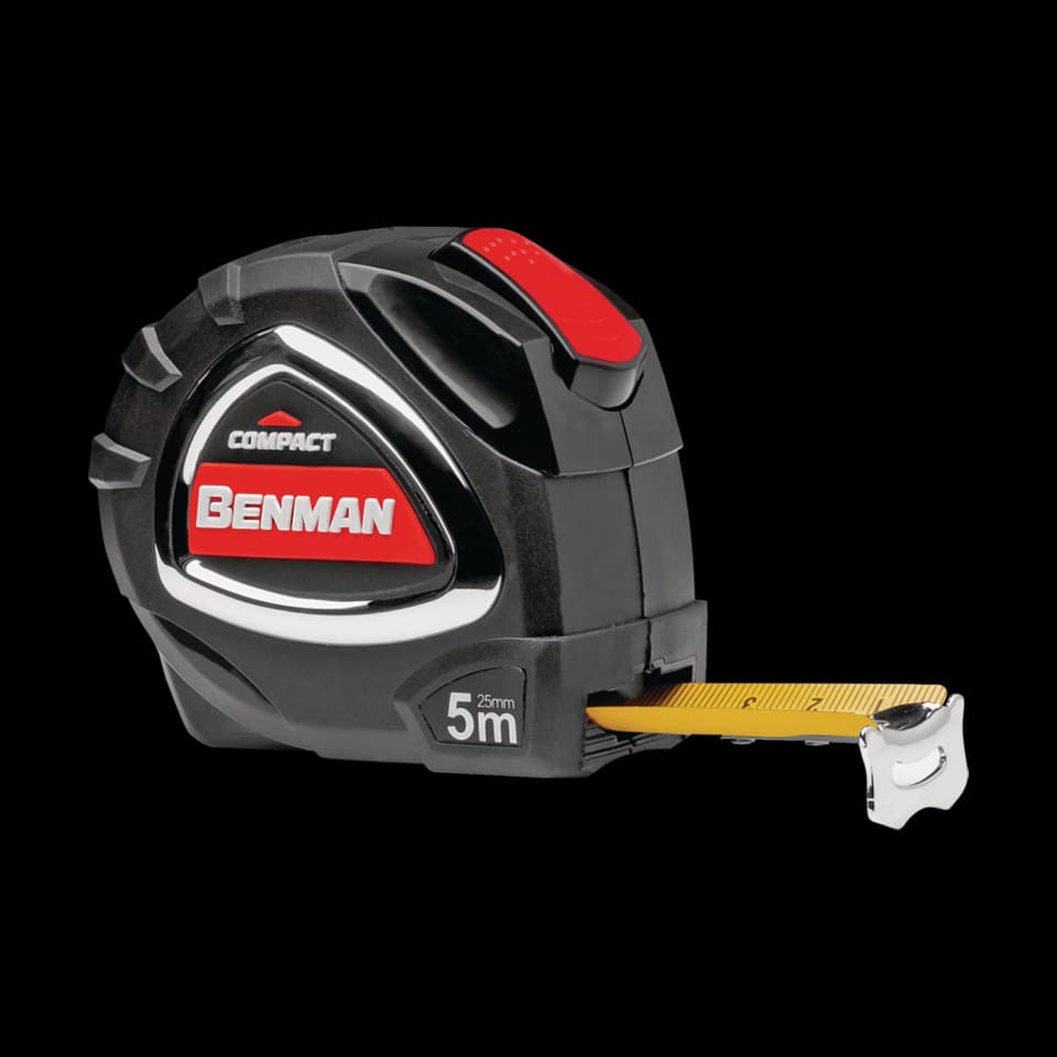 RULETĂ 3M x 16MM, Benman,  7.5m x 25mm