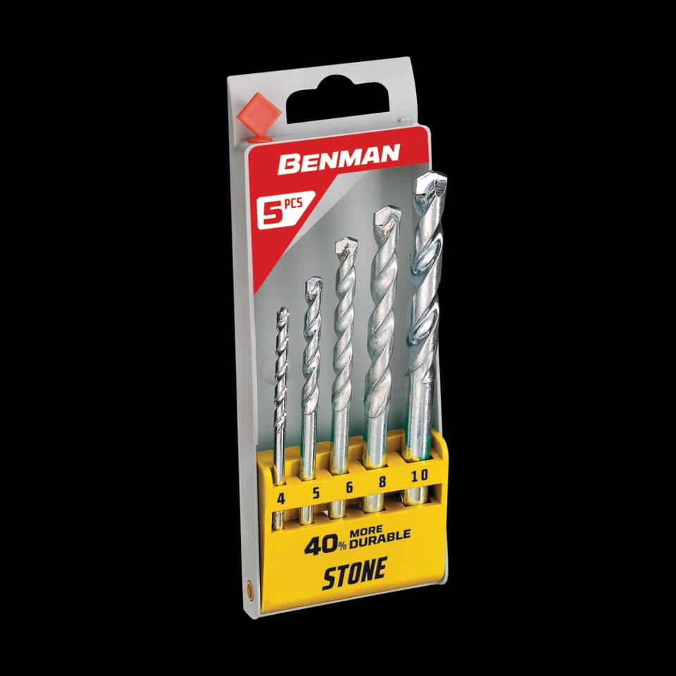 SET BURGHIE PENTRU PIATRA- 5 bucati BENMAN 4.0-10mm