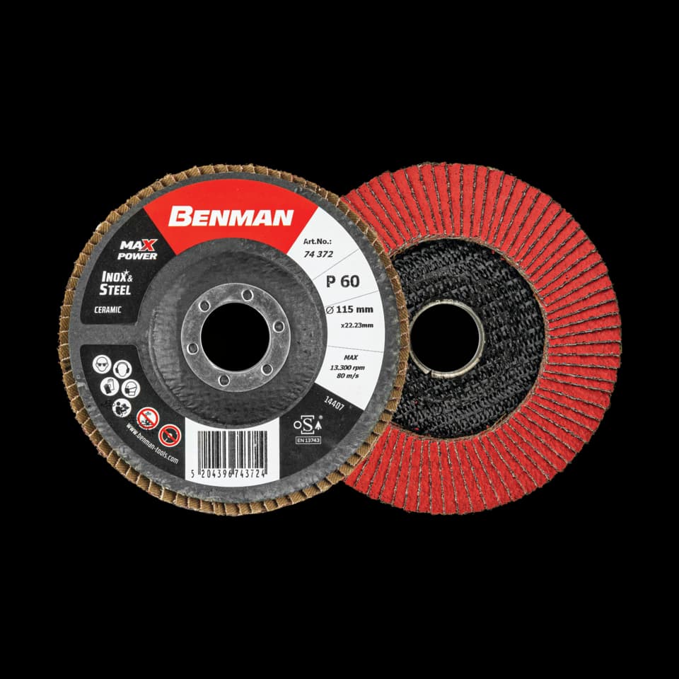 ABRASIV FLAP DISC, BENMAN MAXPOWER, DEPRESAT, 115x120