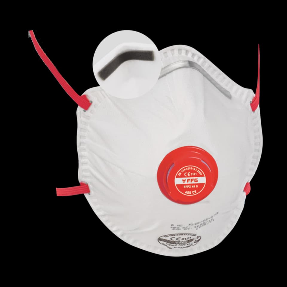 MASCA PROTECTIE PENTRU PARTICULE 455 CV FFP2, CU VALVA, FF GROUP
