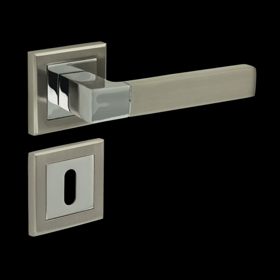 SET MANERE USA DE INTERIOR ROSETTE, ALUMINIU, SATIN-NICHELAT, FF GROUP, A1348