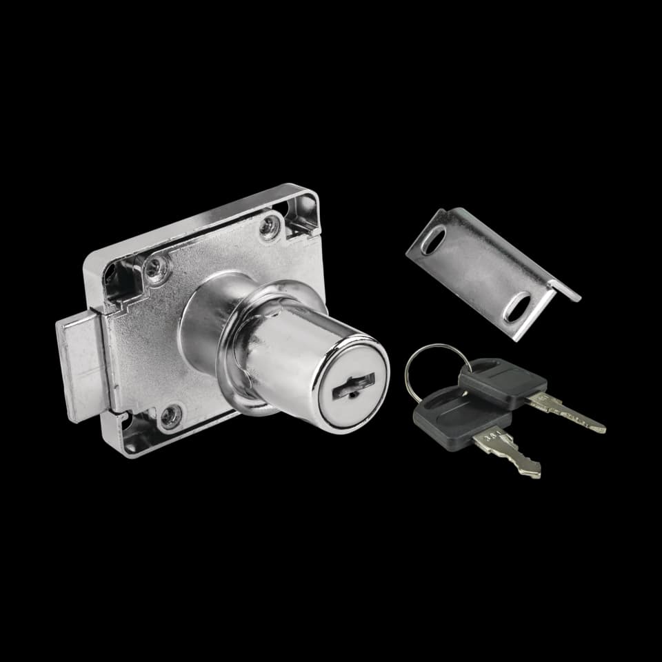 BROASCĂ CROMATĂ PENTRU SERTAR D19xL38mm 2 KEYS FF GROUP