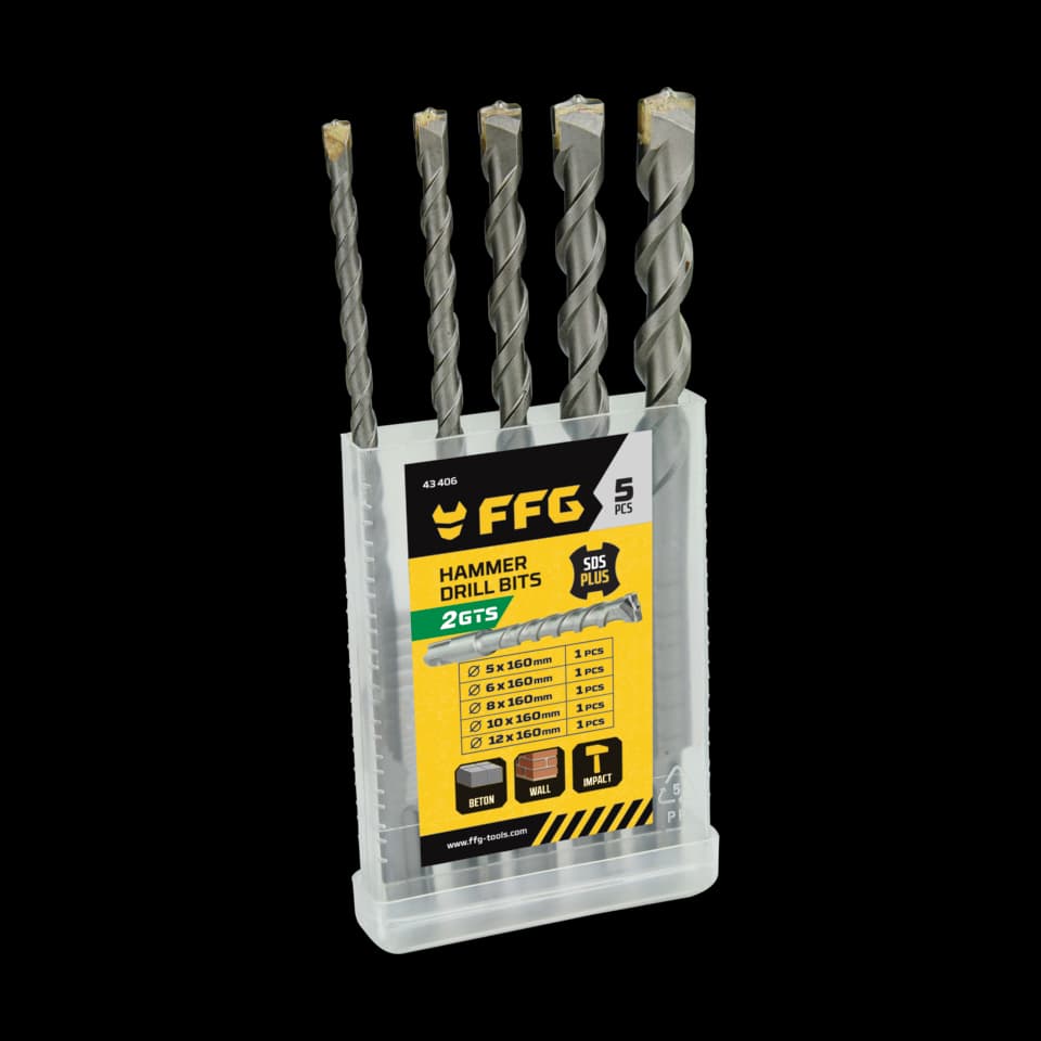 SET BURGHIOU SDS PLUS 5buc FF GROUP 5x160, 6x160, 8x160, 10x160, 12x160