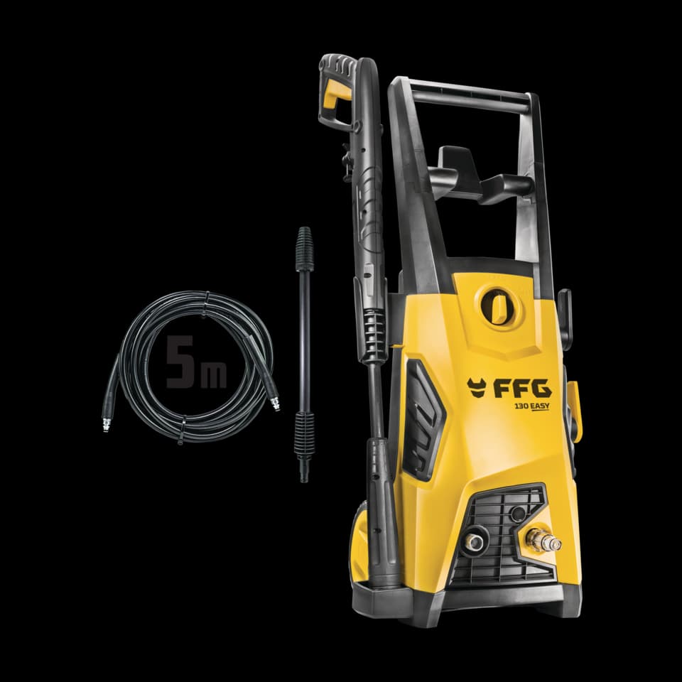 MAŞINĂ DE CURĂŢAT CU ÎNALTĂ PRESIUNE, APĂ RECE, HPW 130 EASY,130 BAR, 402 l/h, 1800W FF GROUP