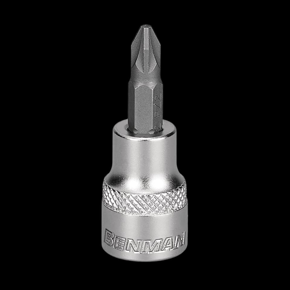 POZI SOCKET BIT 3/8", PZ4, BENMAN