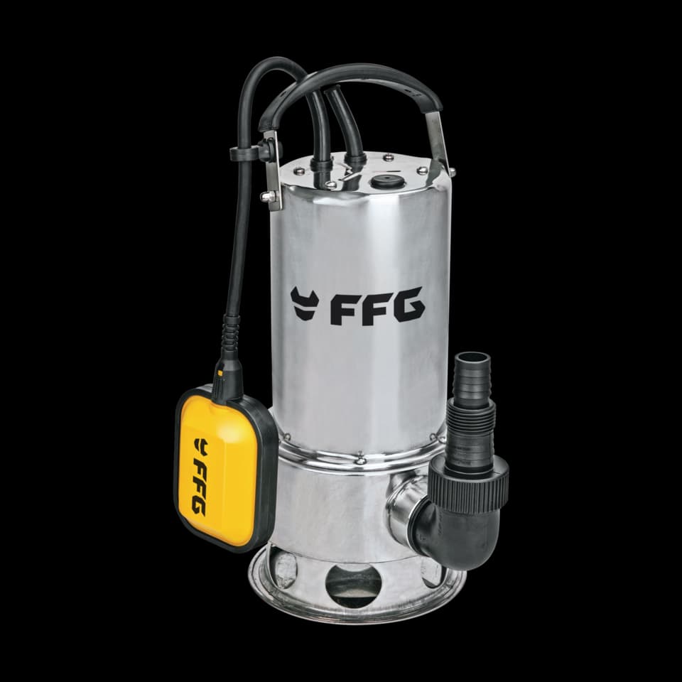POMPĂ SUBMERSIBILĂ PENTRU APĂ MURDARA (INOX),DWSP 1100X, 1100W FF GROUP