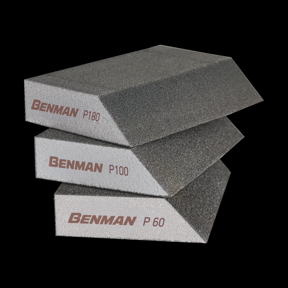 BURETE PENTRU SLEFUIT, 4 LATURI, 1 LATURA IN UNGHI P060, 125x90x25mm, BENMAN