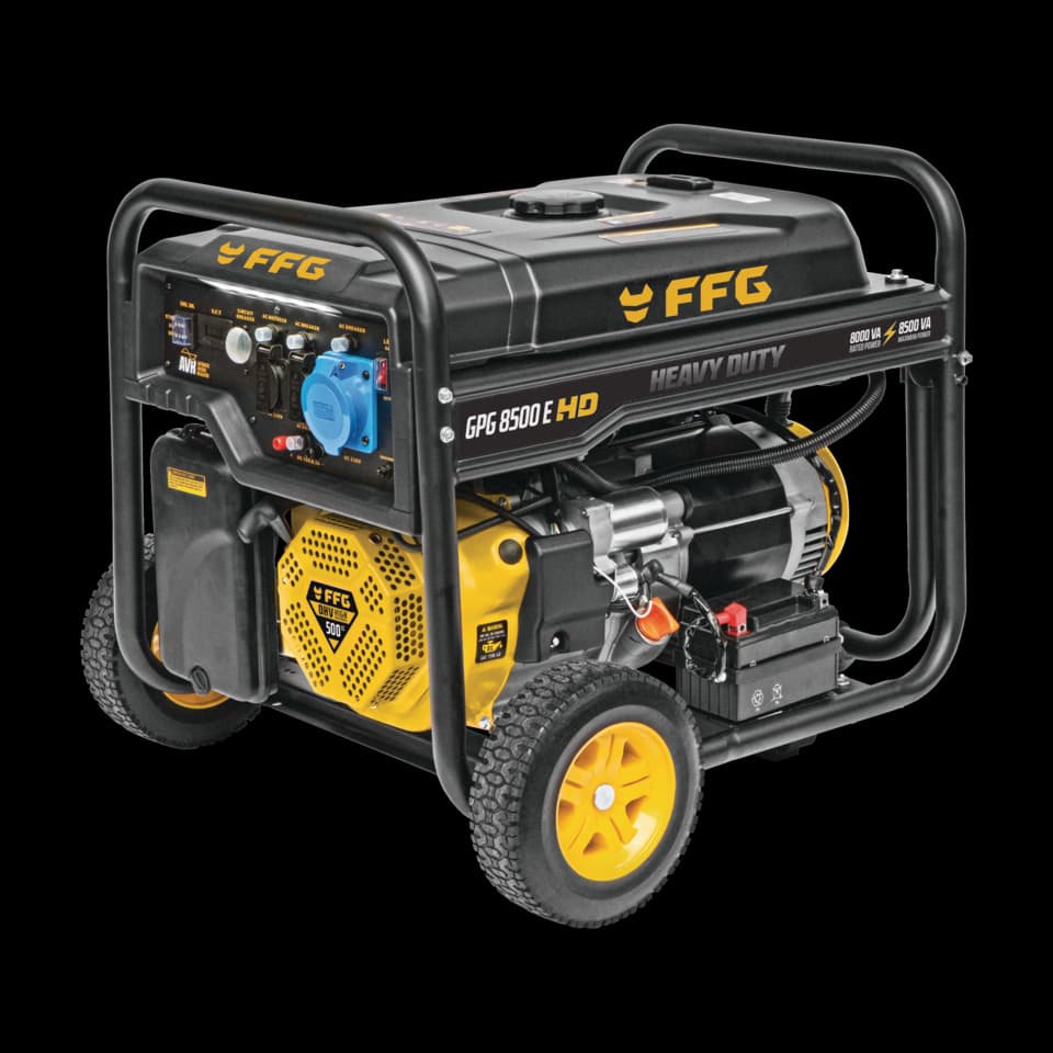 GENERATOR PE BENZINĂ GPG 8500E HD, 1PH, 8.5kVA, 500cc, Demaror electric , FF GROUP -SP