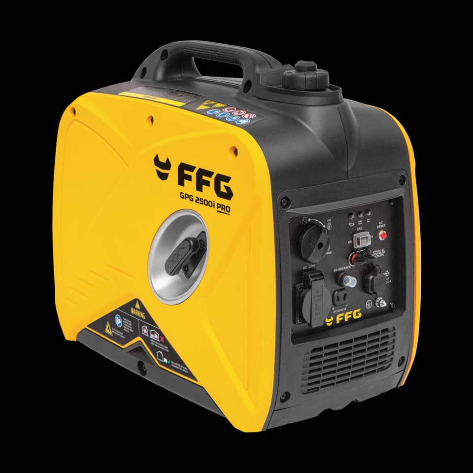 GENERATOR PE BENZINĂ CU  INVERTOR GPG 2500i PRO,  2.5 KW/120 cc, RECUL, USB PORT, FF GROUP  "