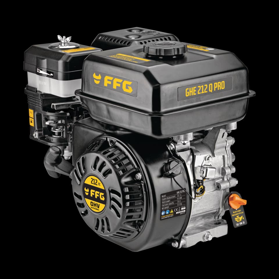 MOTOR PE BENZINA ORIZONTALA GHE 212 Q PRO (CALEA CHEII 3/4"), FF GROUP -SP