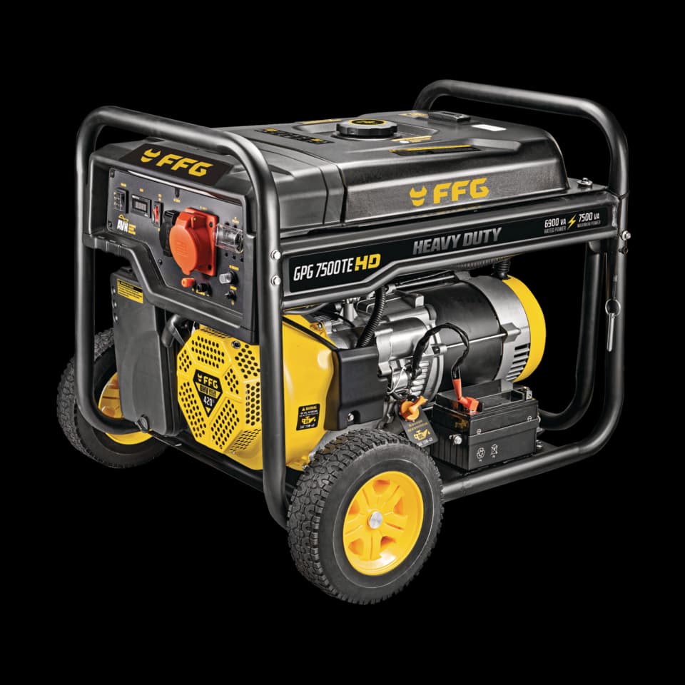 GENERATOR PE BENZINĂ GPG 7500TE HD, 3PH, 7.5kVA, 420cc, PORNIRE ELECTRICA, FF GROUP