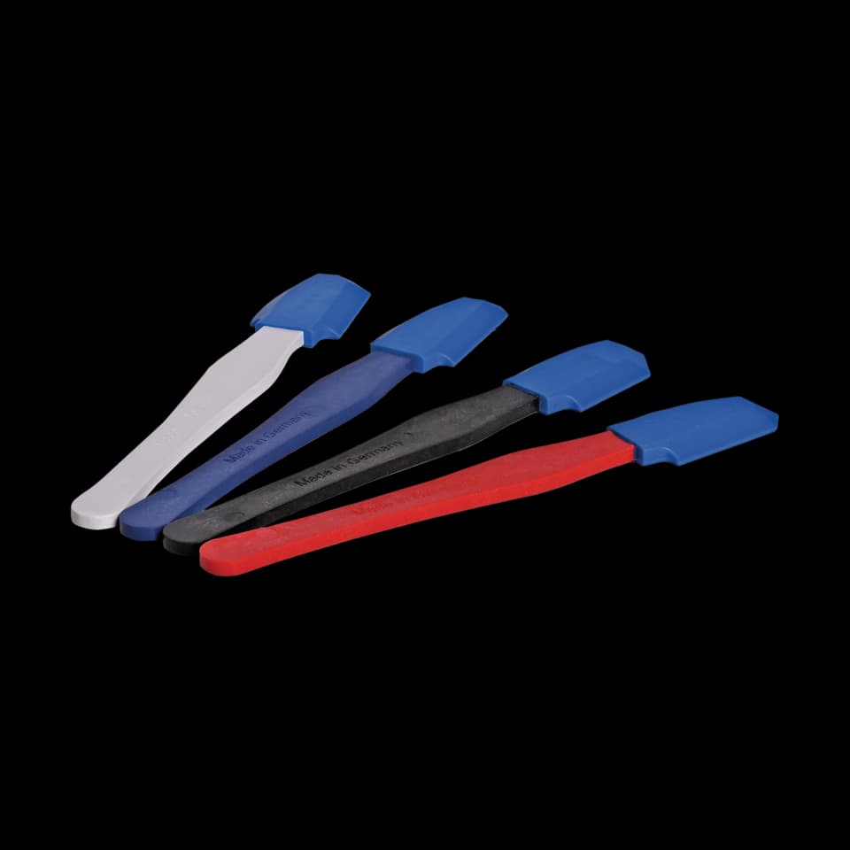 SPATULE PENTRU NETEZIREA ROSTURILOR, CU MÂNER DIN PLASTIC, (4mm, 6mm, 8mm, 10mm), SET DE 4 BUC., BENMAN