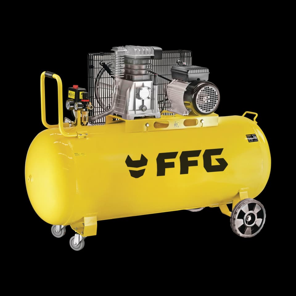 COMPRESOR AER PROFESIONAL, ACŢIONAT DE CUREA AC-B-200/4MC-PRO, 354L/min, 200L, FF GROUP -SP