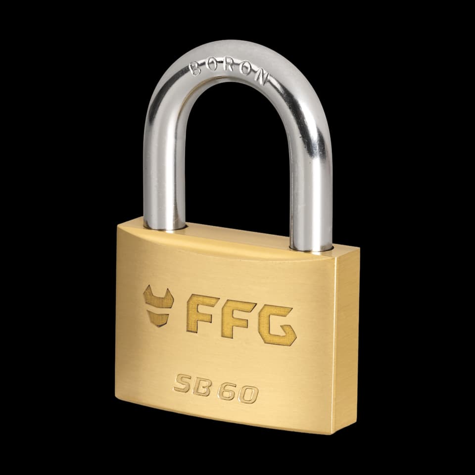 PADLOCK, BRASS, SB 70 WITH 3 KEYS, FFG