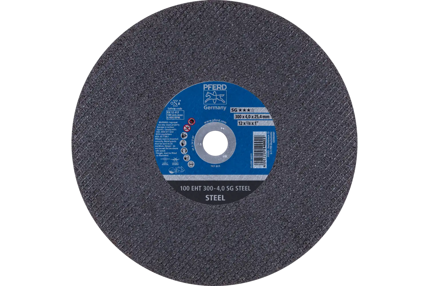 Disc de debitat (tăiere) 100 EHT 300-4,0 SG STEEL/25,4