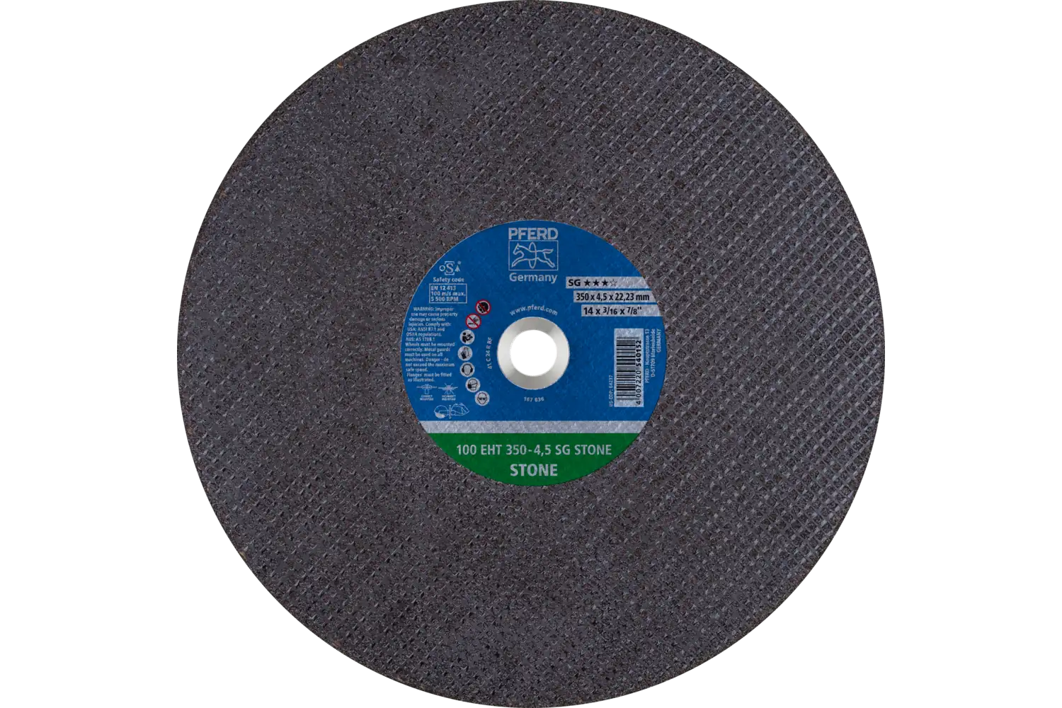 Disc de debitat (tăiere) 100 EHT 350-4,5 SG STONE/22,23