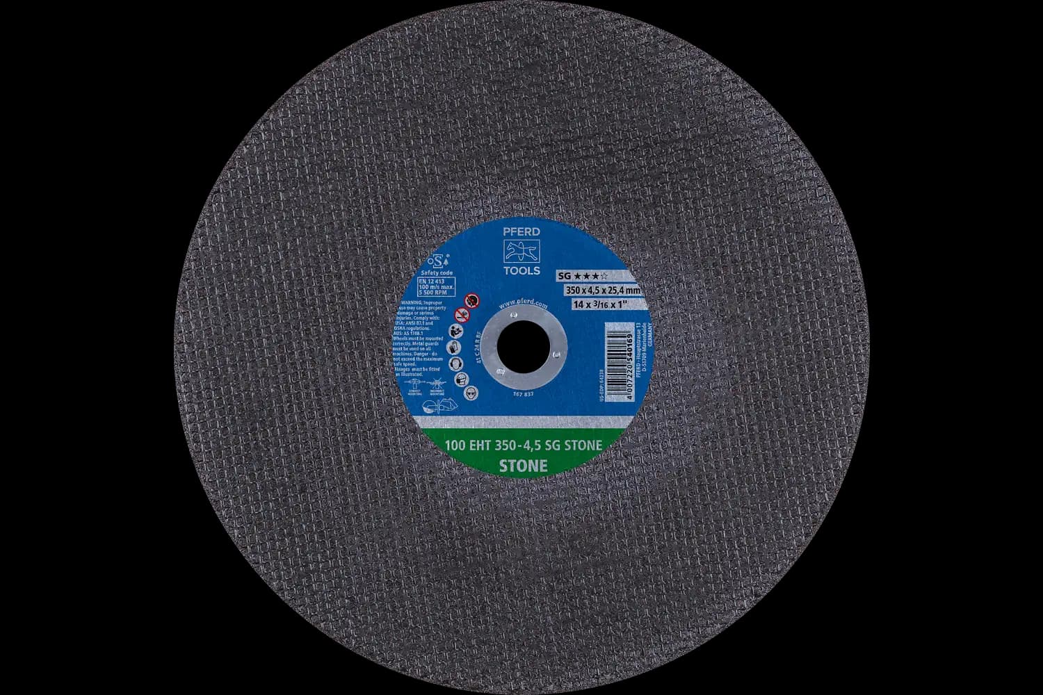 Disc de debitat (tăiere) 100 EHT 350-4,5 SG STONE/25,4