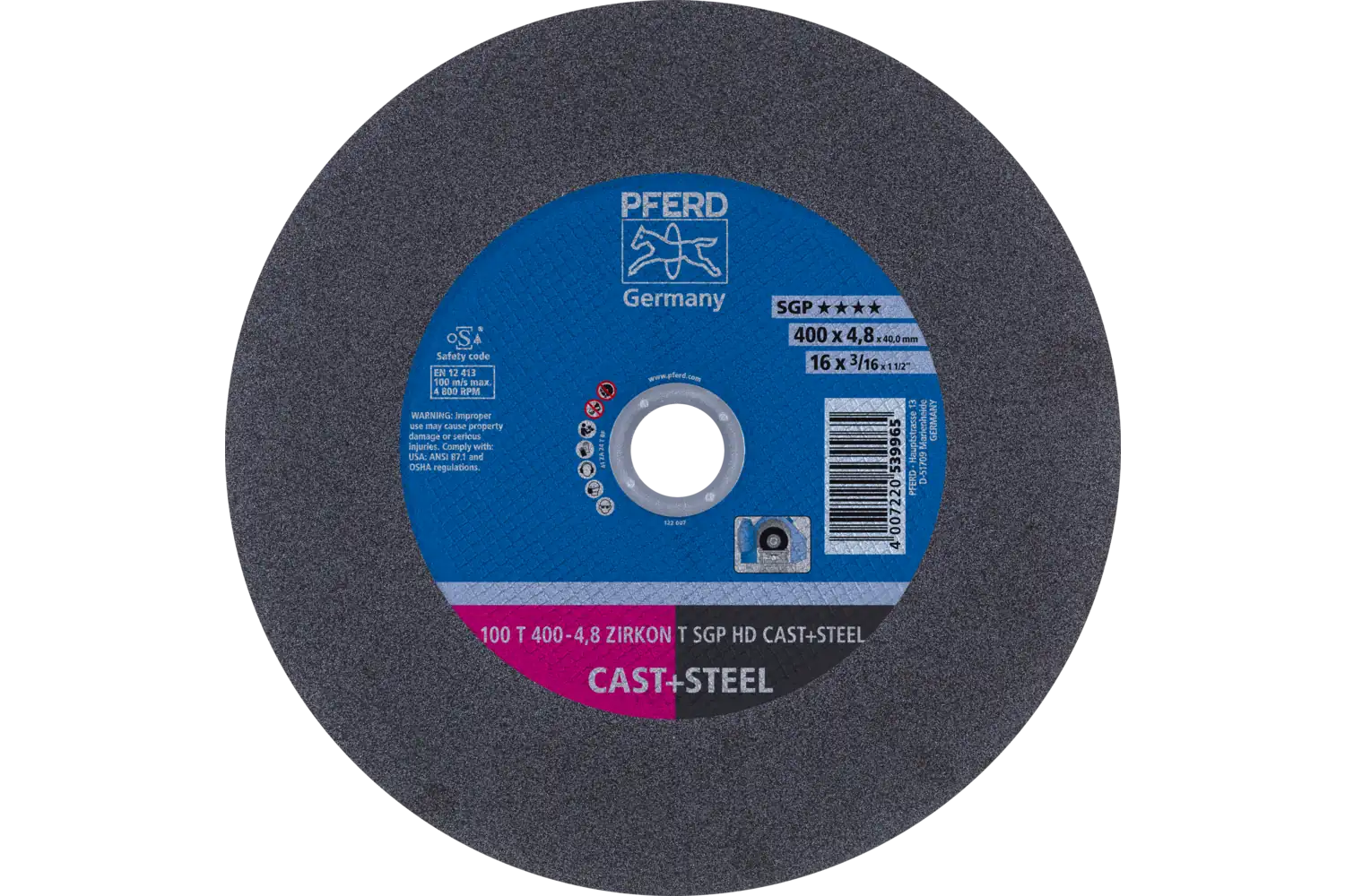 100 T 400-4,8 ZIRKON T SGP HD CAST+STEEL/40,0