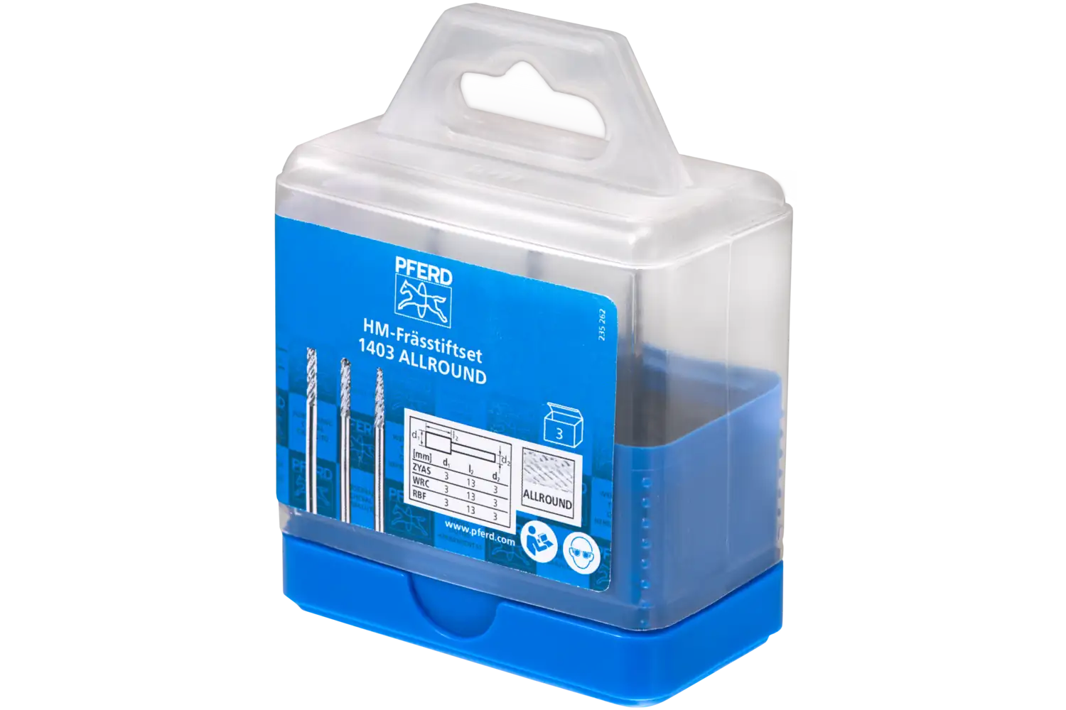 Freză biax din carbură metalică SET 1403 ALLROUND 3TLG 2