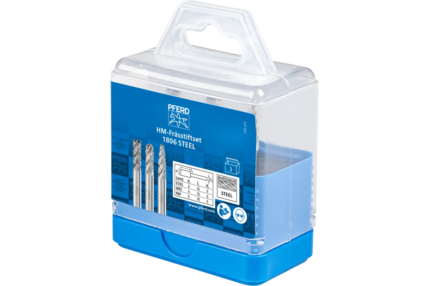 Freză biax din carbură metalică SET 1806 STEEL 3TLG 2