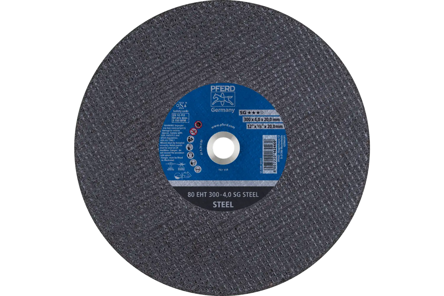 Disc de debitat (tăiere) 80 EHT 300-4,0 SG STEEL/20,0