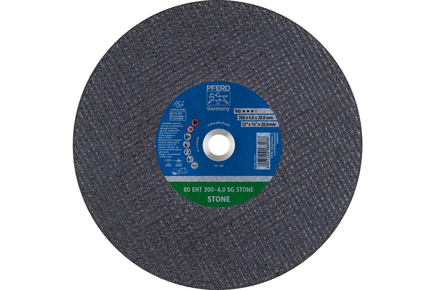 Disc de debitat (tăiere) 80 EHT 300-4,0 SG STONE/20,0