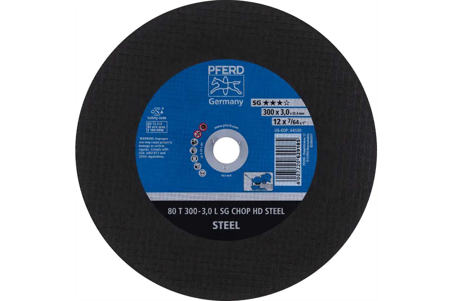 80 T 300-3,0 L SG CHOP HD STEEL/25,4