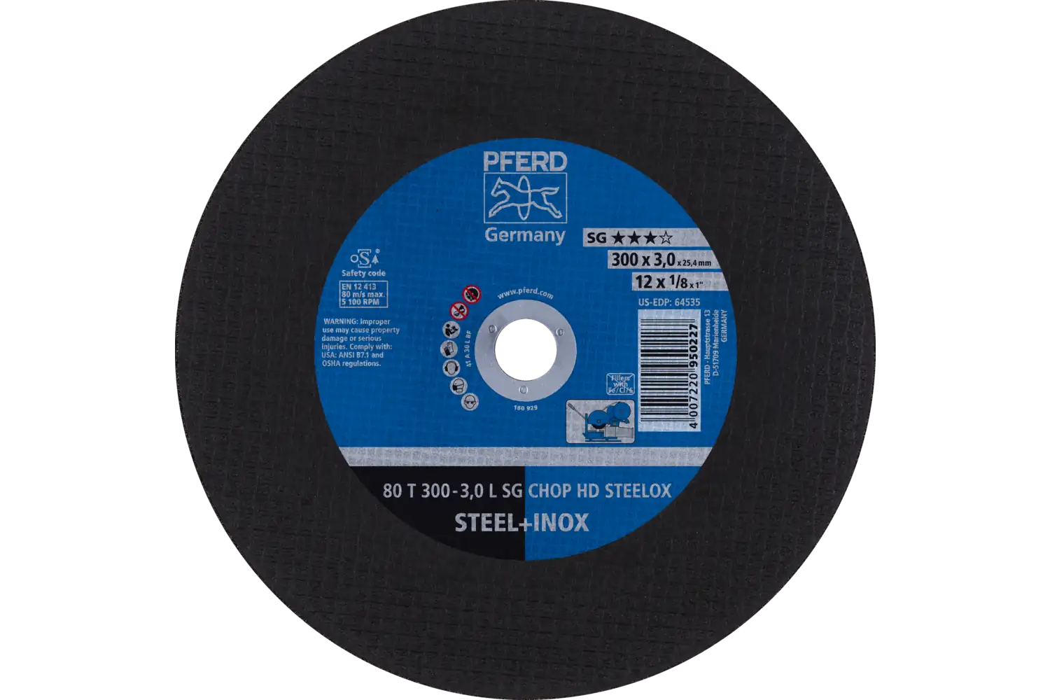 80 T 300-3,0 L SG CHOP HD STEELOX/25,4