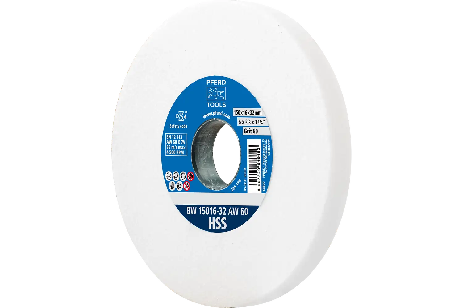 Disc de șlefuire (polizor de banc / universal) BW 15016-32 AW 60 HSS