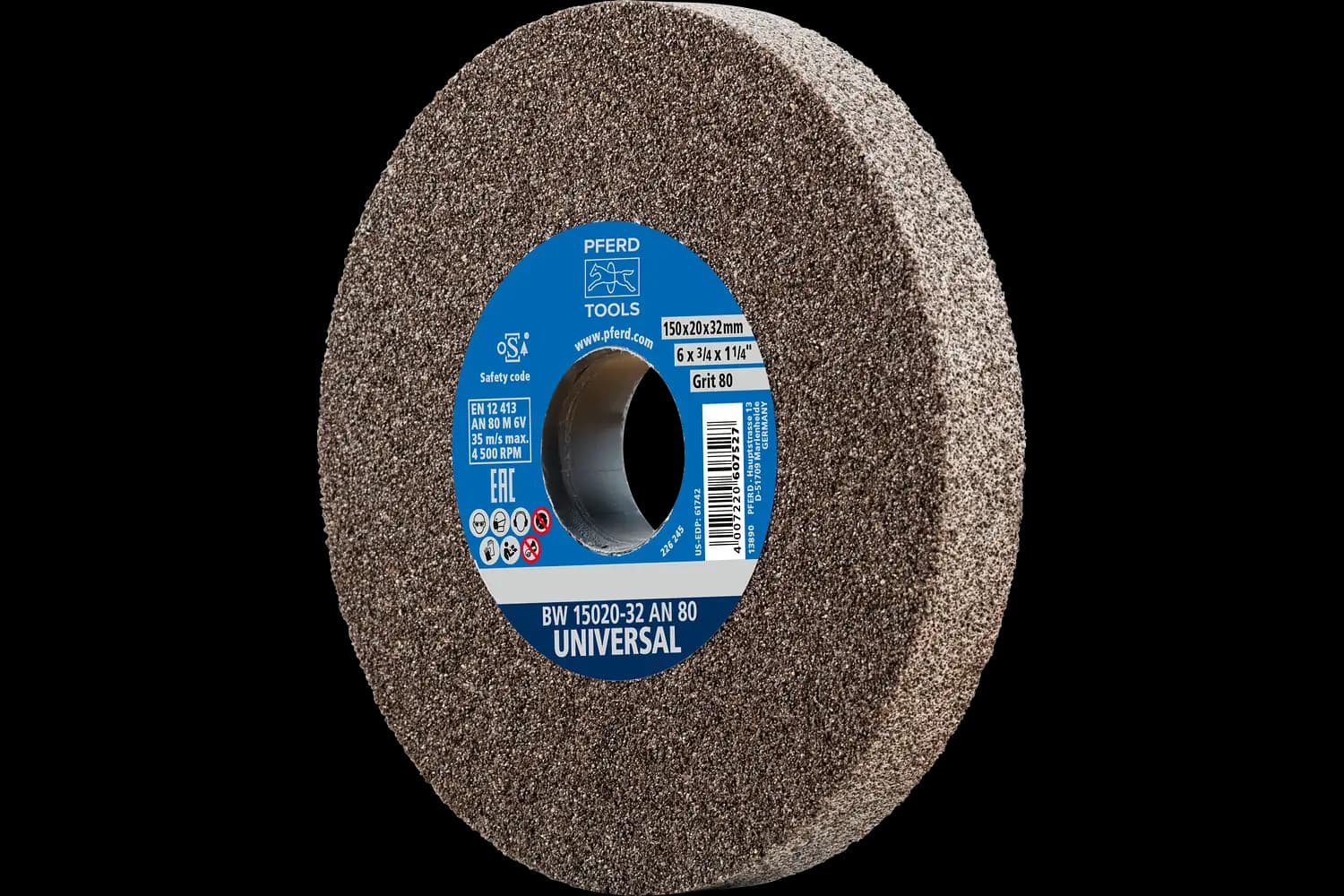 Disc de șlefuire (polizor de banc / universal) BW 15020-32 AN 80 UNIVERSAL