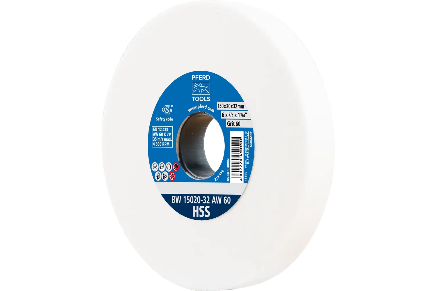 Disc de șlefuire (polizor de banc / universal) BW 15020-32 AW 60 HSS