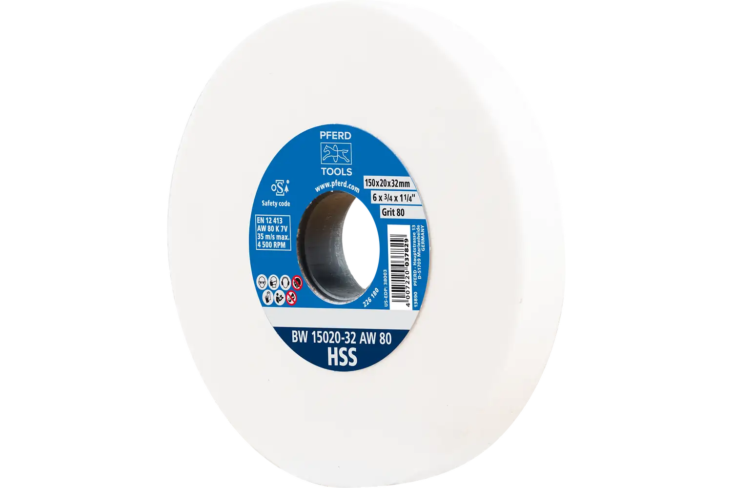 Disc de șlefuire (polizor de banc / universal) BW 15020-32 AW 80 HSS