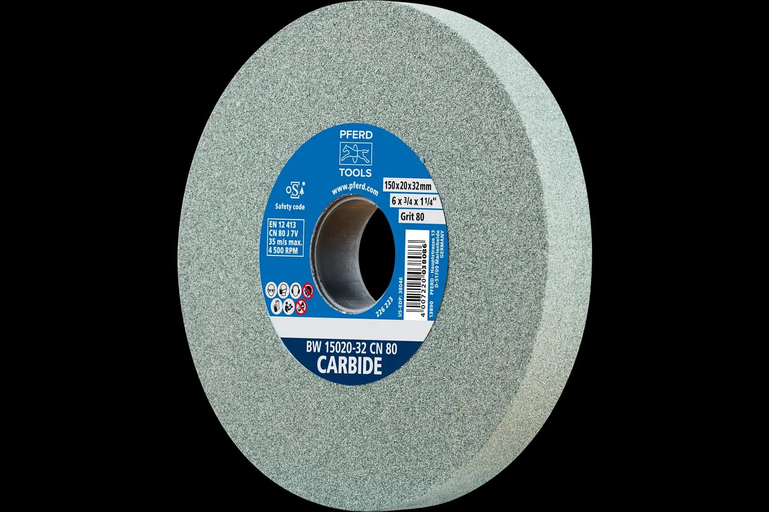 Disc de șlefuire (polizor de banc / universal) BW 15020-32 CN 80 CARBIDE