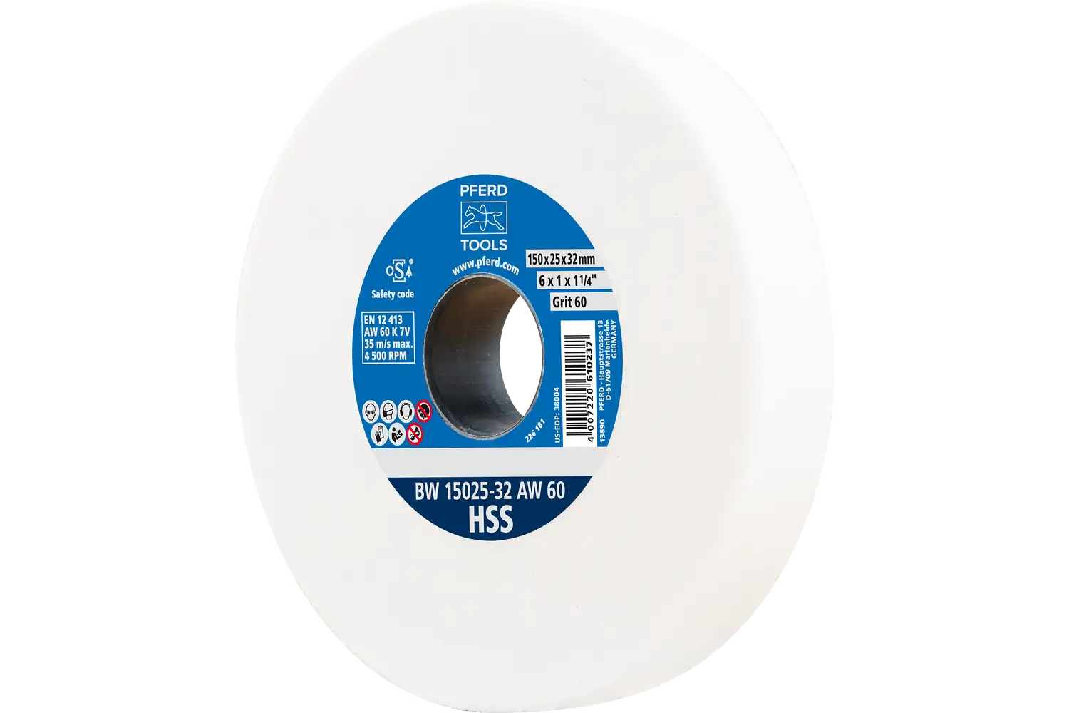 Disc de șlefuire (polizor de banc / universal) BW 15025-32 AW 60 HSS