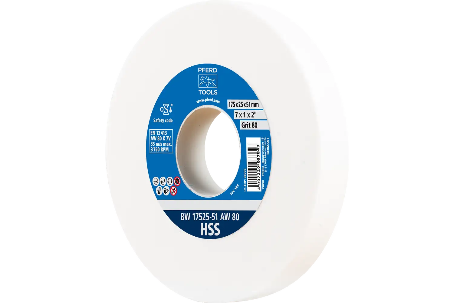 Disc de șlefuire (polizor de banc / universal) BW 17525-51 AW 80 HSS