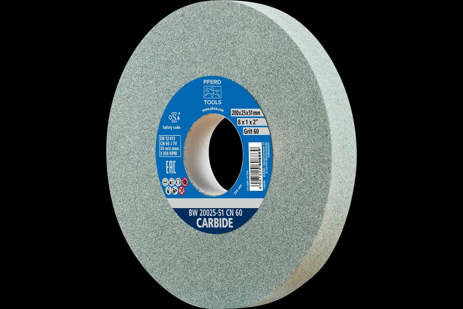 Disc de șlefuire (polizor de banc / universal) BW 20025-51 CN 60 CARBIDE