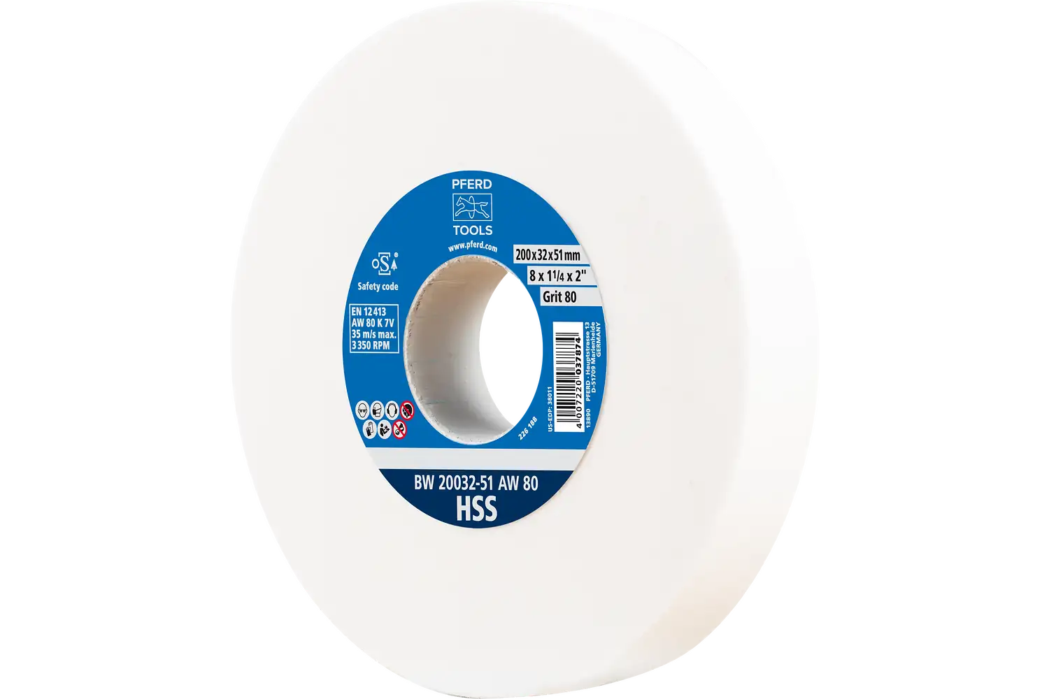 Disc de șlefuire (polizor de banc / universal) BW 20032-51 AW 80 HSS