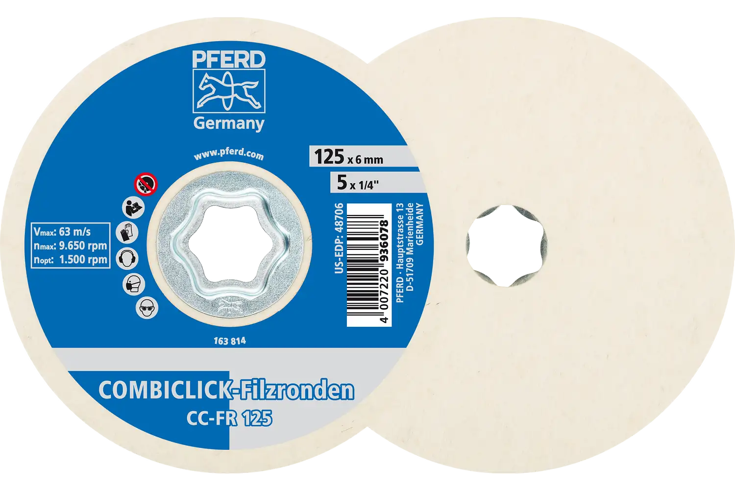 Felt Disc Cc-Fr CC-FR 125 (2)
