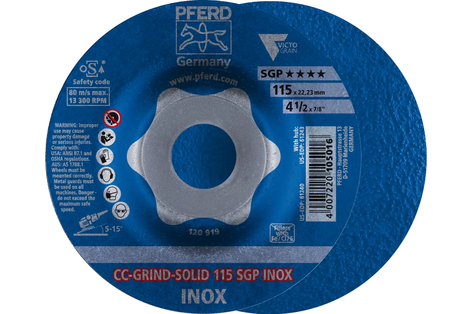 Cc-Grind Solid CC-GRIND SOLID 115 SGP INOX