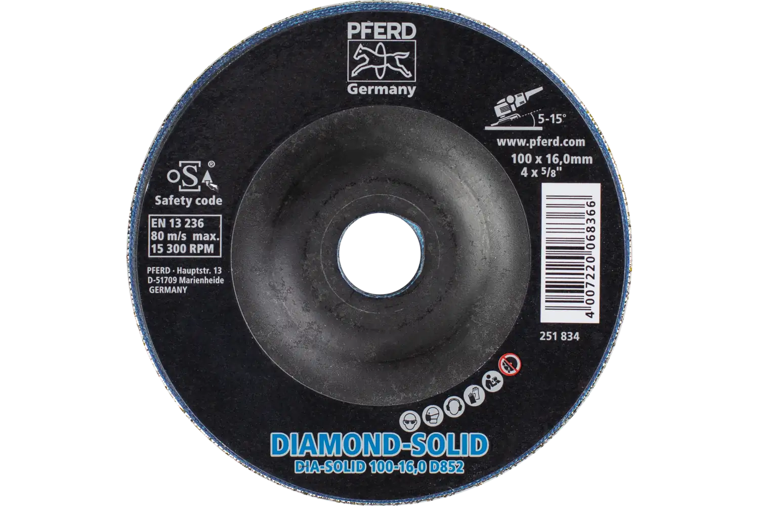 Cc-Grind-Solid Diamond CC-GRIND SOLID DIAMOND 100-16.0 D 852
