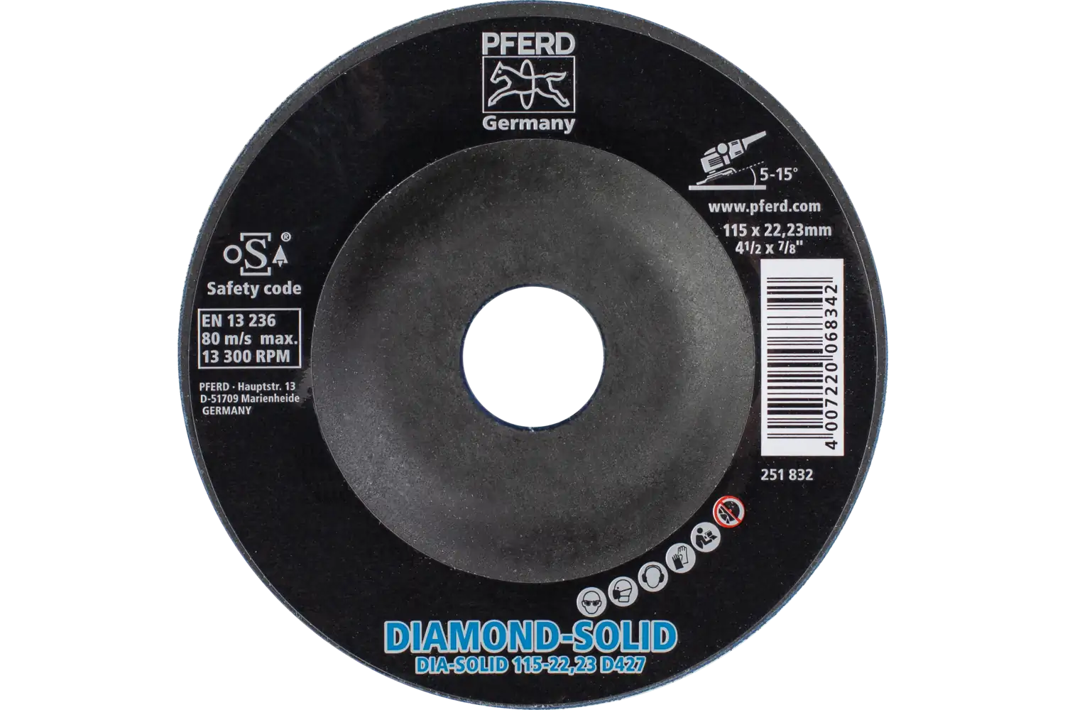 Cc-Grind-Solid Diamond CC-GRIND SOLID DIAMOND 115-22.23 D 427