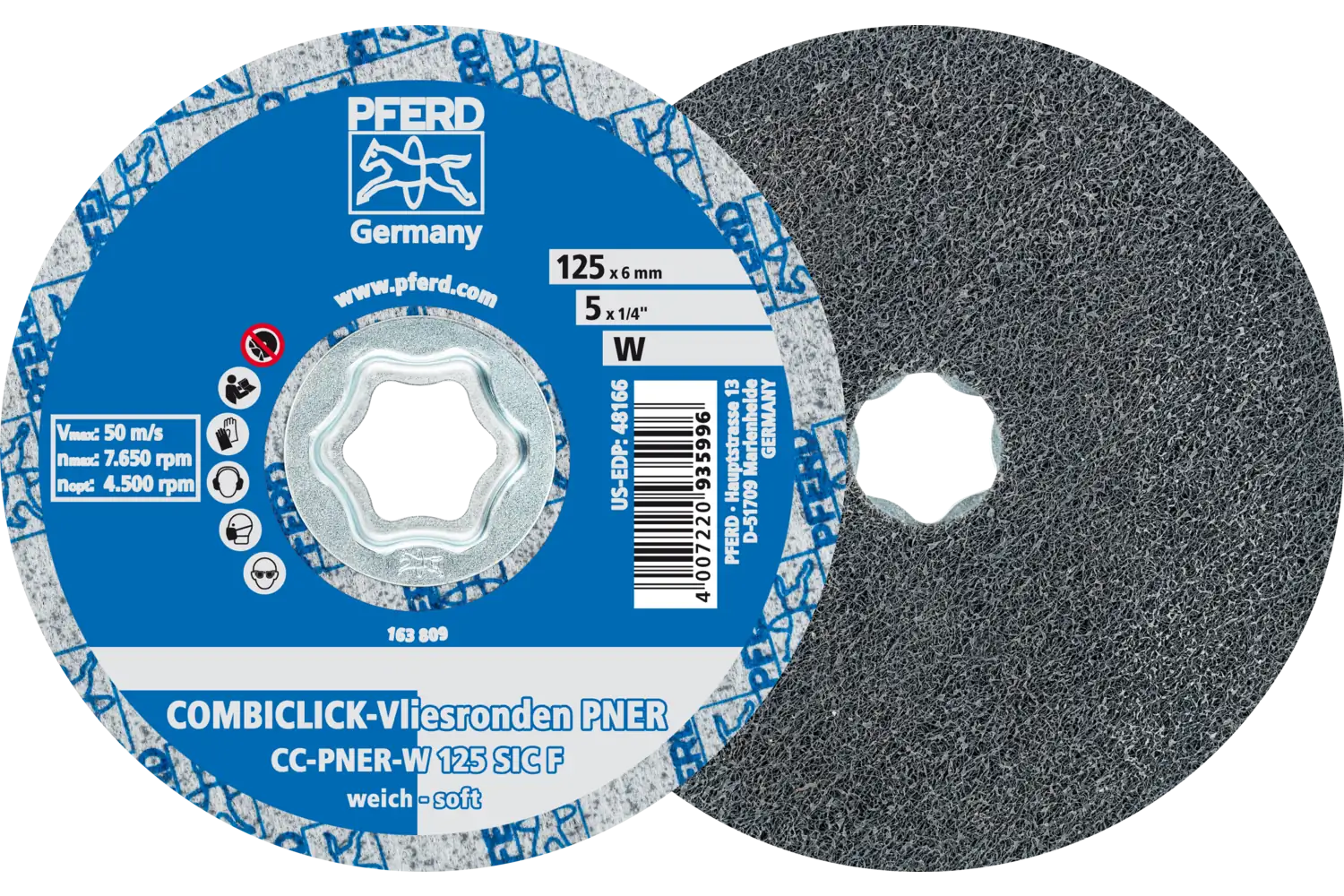 Non-Woven Discs Cc-Pner W CC-PNER W 125 SiC F (1)