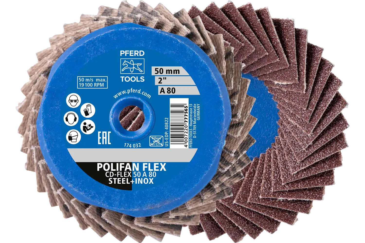 Disc lamelar frontal (POLIFAN) CD-FLEX 50 A 120