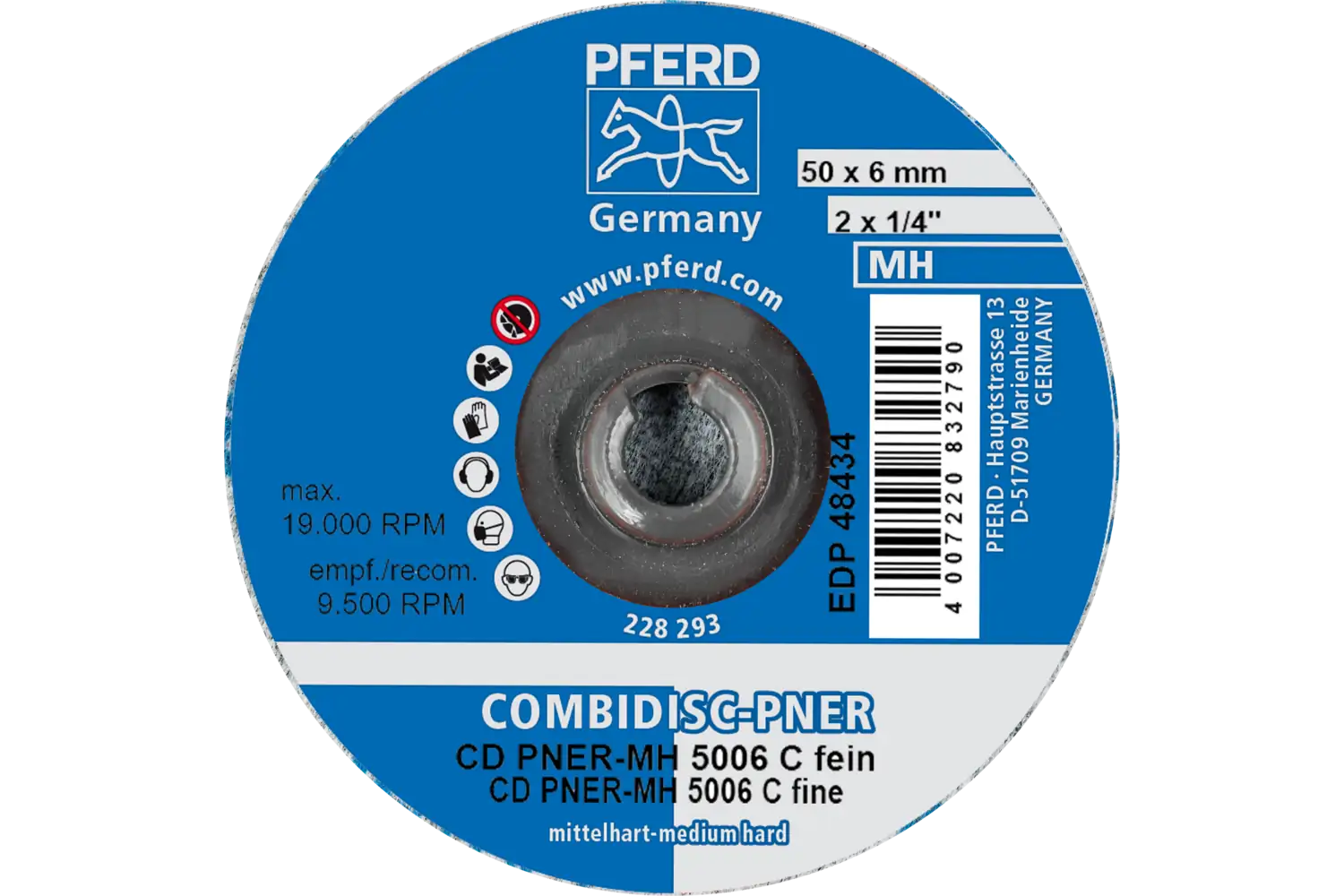 Disc abraziv cu prindere rapidă (sistem COMBIDISC) CD PNER-MH 5006 SiC F 3