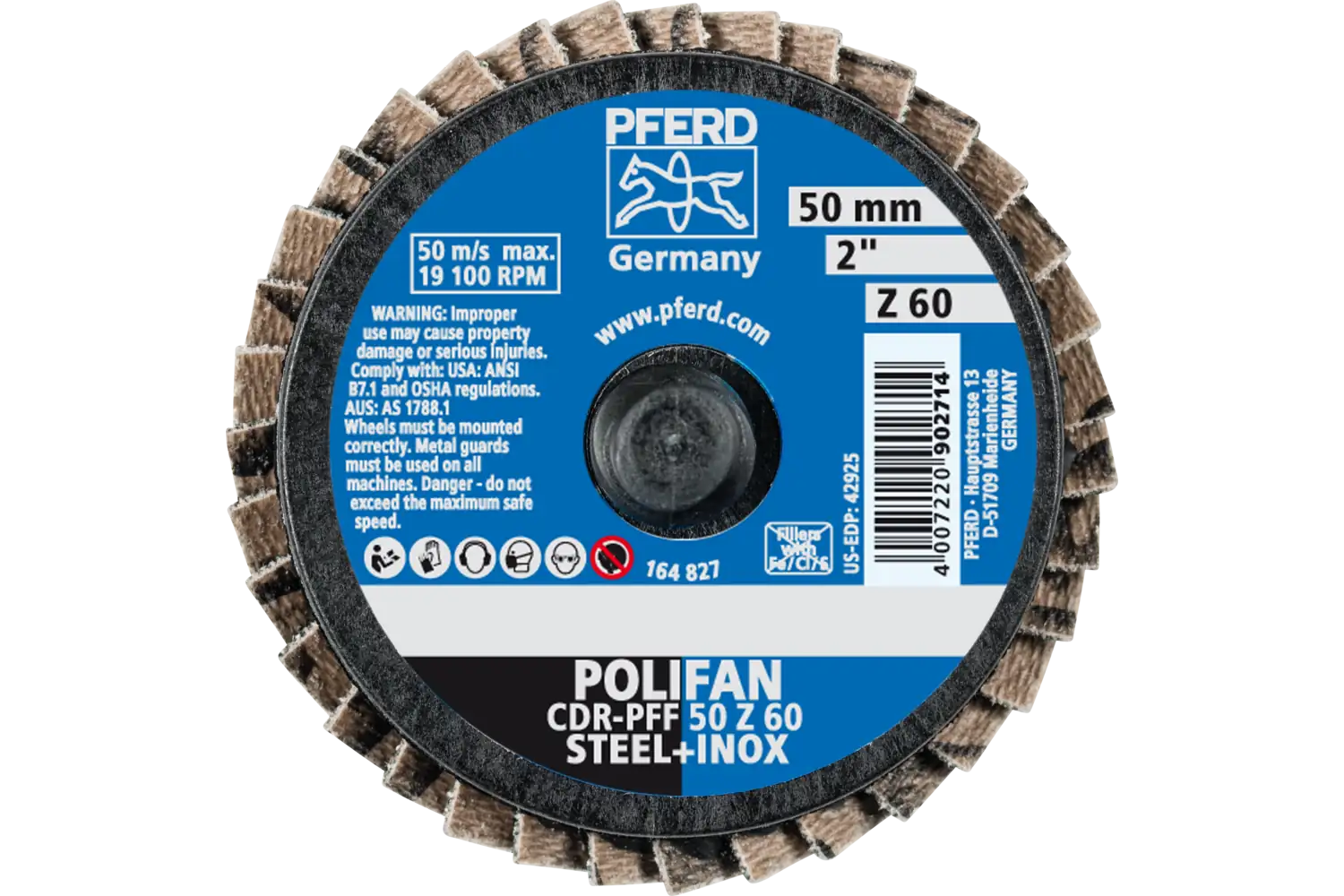Disc lamelar frontal (POLIFAN) CDR PFF 50 Z 60 3