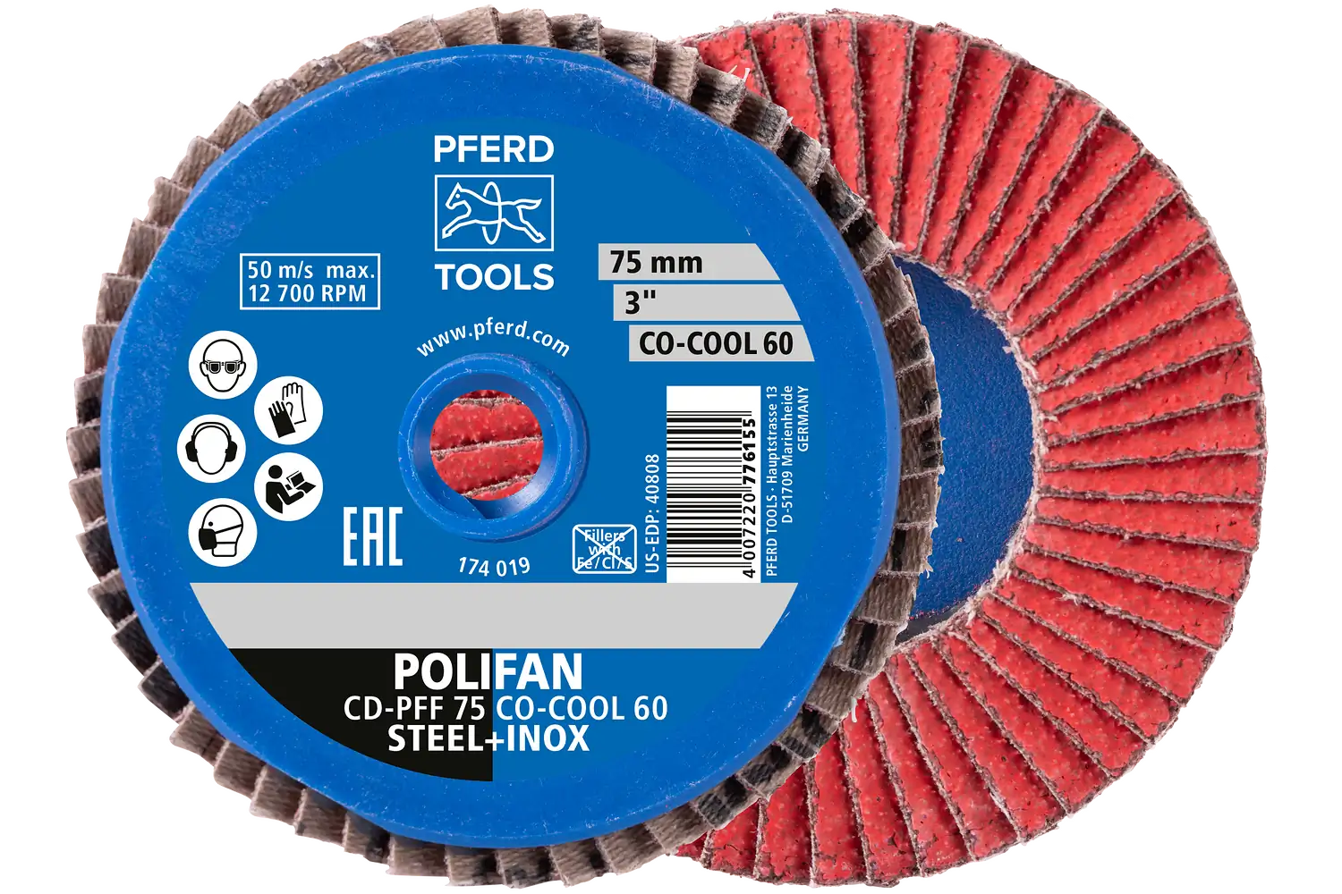 Disc lamelar frontal (POLIFAN) CDR-PFF 75 CO-COOL 120