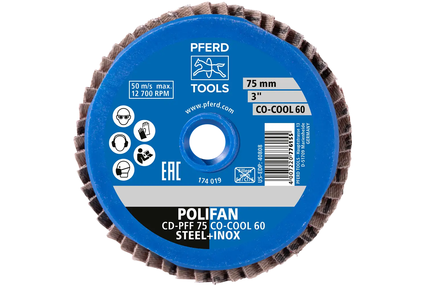 Disc lamelar frontal (POLIFAN) CDR-PFF 75 CO-COOL 60 3
