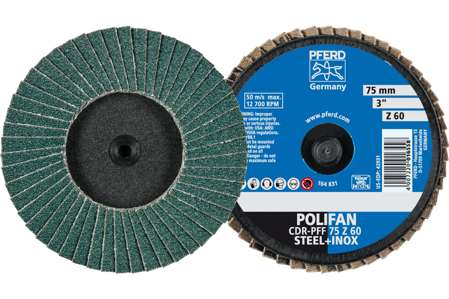 Disc lamelar frontal (POLIFAN) CDR PFF 75 Z 60