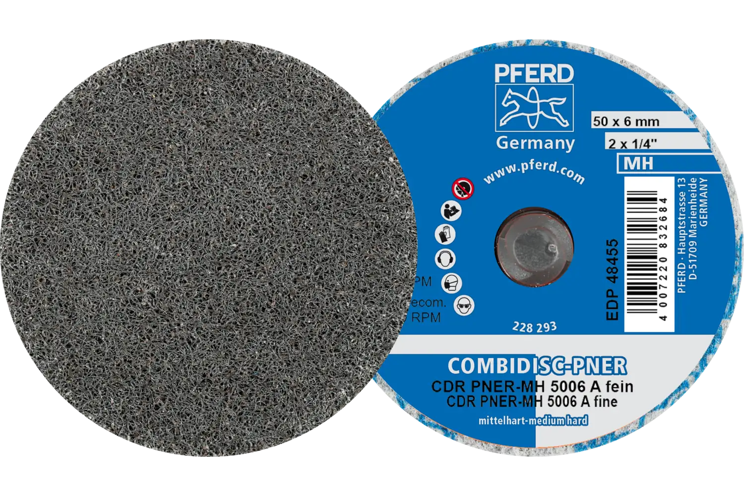 Disc abraziv cu prindere rapidă (sistem COMBIDISC) CDR PNER-MH 5006 A F