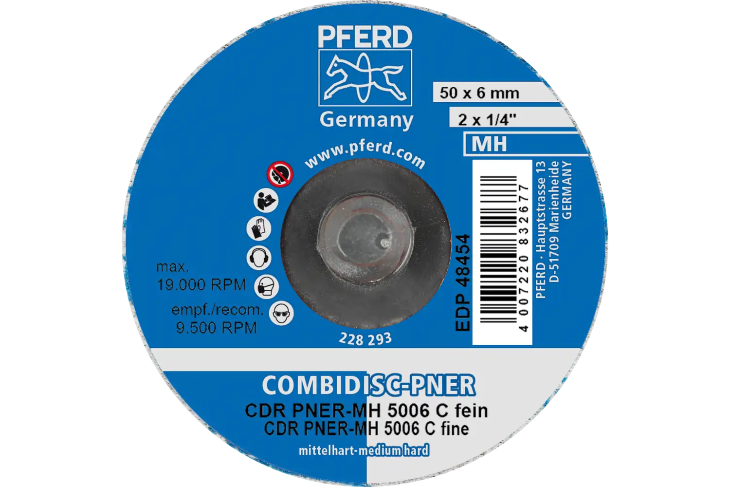 Disc abraziv cu prindere rapidă (sistem COMBIDISC) CDR PNER-MH 5006 SiC F 3